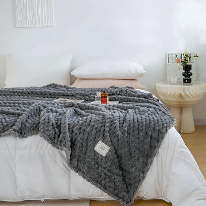 SCANDIVEIL – Couverture en microfibre pour une chaleur intérieure douce