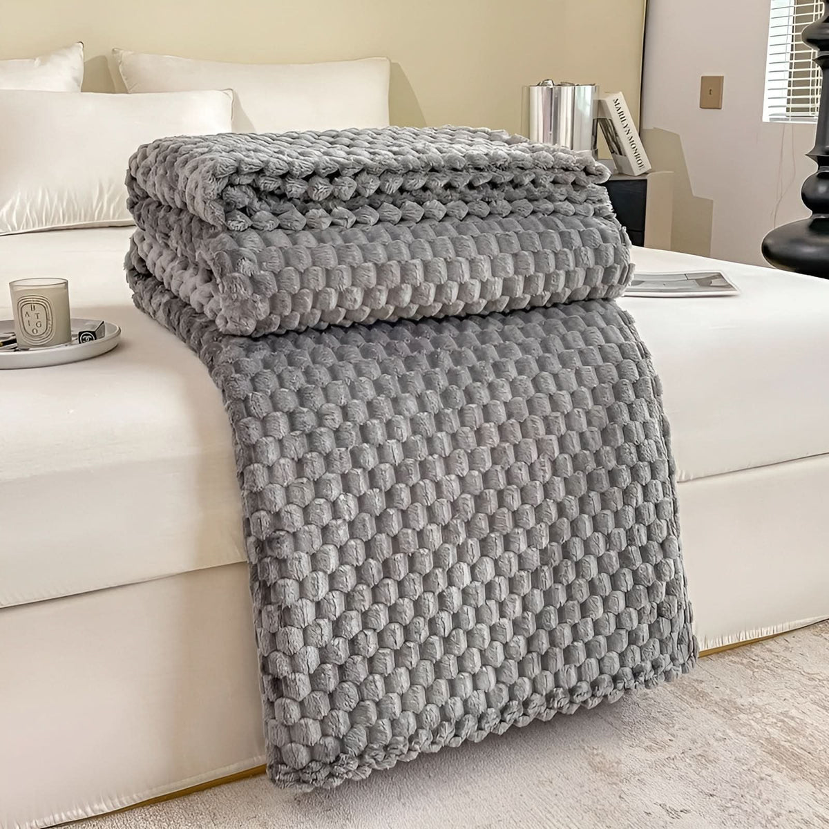 SCANDIVEIL – Couverture en microfibre pour une chaleur intérieure douce
