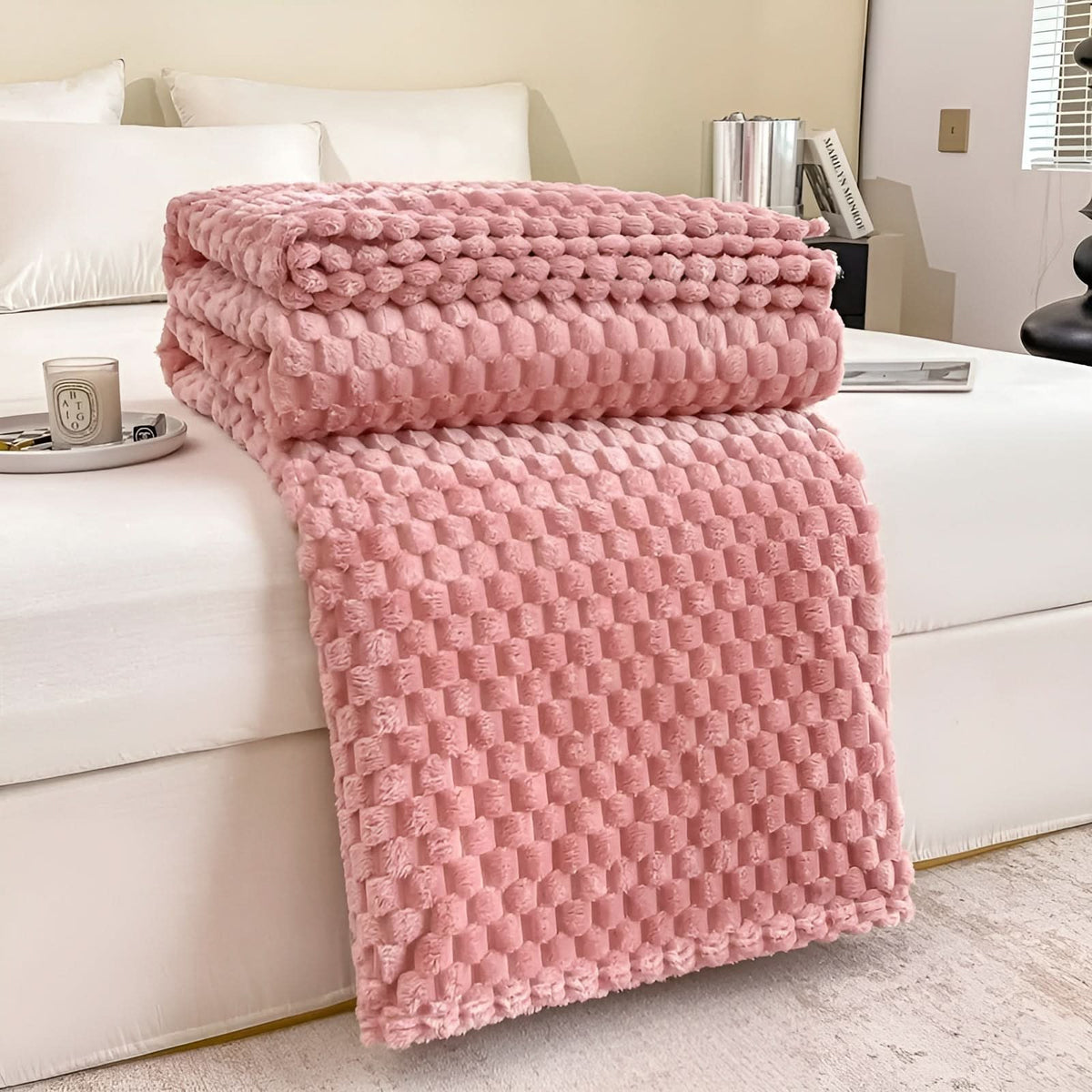 SCANDIVEIL – Couverture en microfibre pour une chaleur intérieure douce