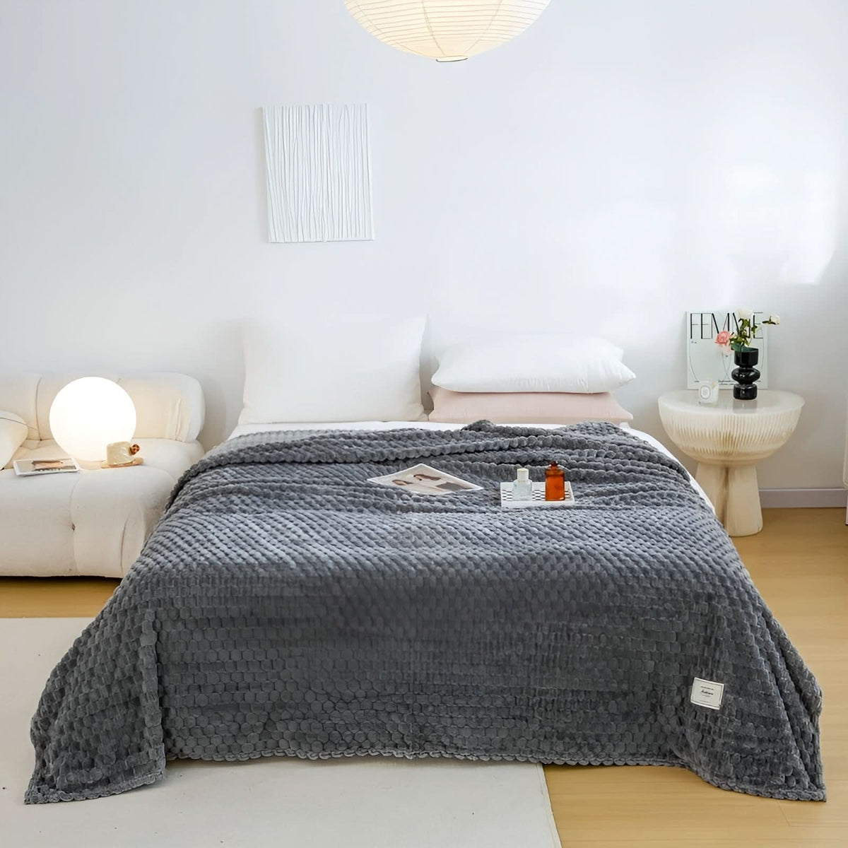 SCANDIVEIL – Couverture en microfibre pour une chaleur intérieure douce