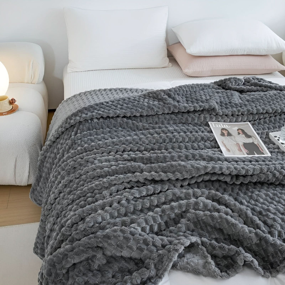 SCANDIVEIL – Couverture en microfibre pour une chaleur intérieure douce