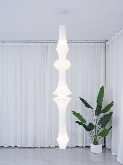 Handcrafted Paper Lantern Ceiling Light White Drum Shade Hanging Fixture E26 E27 Socket Bedroom Living Room Dining Room Ambient Glow Modern