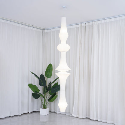 Handcrafted Paper Lantern Ceiling Light White Drum Shade Hanging Fixture E26 E27 Socket Bedroom Living Room Dining Room Ambient Glow Modern