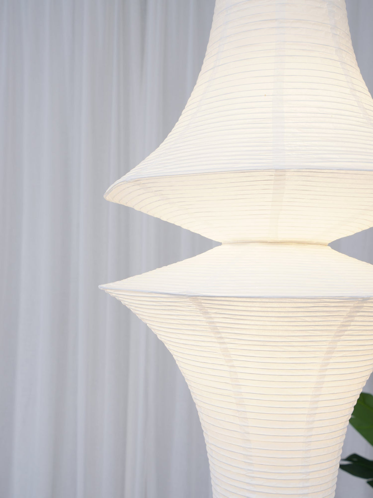Handcrafted Paper Lantern Ceiling Light White Drum Shade Hanging Fixture E26 E27 Socket Bedroom Living Room Dining Room Ambient Glow Modern