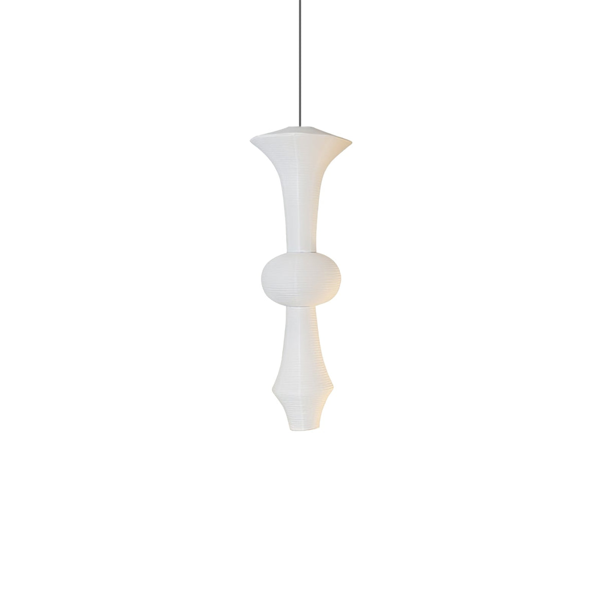 Handcrafted Paper Lantern Ceiling Light White Drum Shade Hanging Fixture E26 E27 Socket Bedroom Living Room Dining Room Ambient Glow Modern