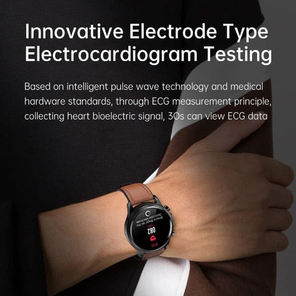 Non-Invasive Glucose Monitoring Smartwatch with Heart Rate & Blood Oxygen Tracker for Daily Health Management