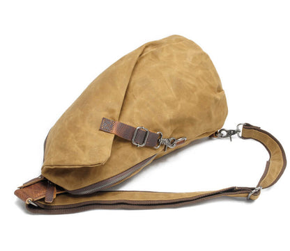 Sac bandoulière en toile résistante à l'eau avec poche antivol | Design polyvalent pour un usage quotidien sécurisé