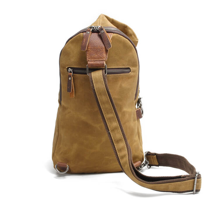 Sac bandoulière en toile résistante à l'eau avec poche antivol | Design polyvalent pour un usage quotidien sécurisé