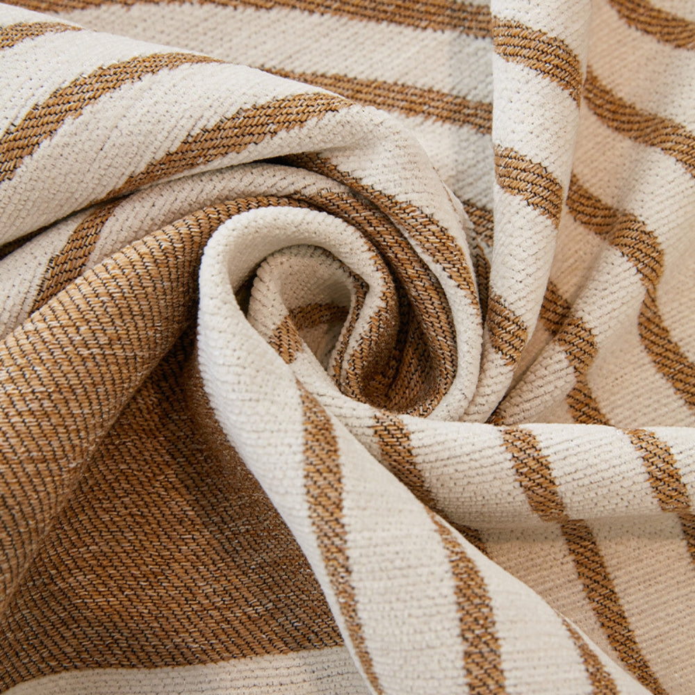 Wavy Sofa Cover - Chenille, Reversible Design, Boho Stripe