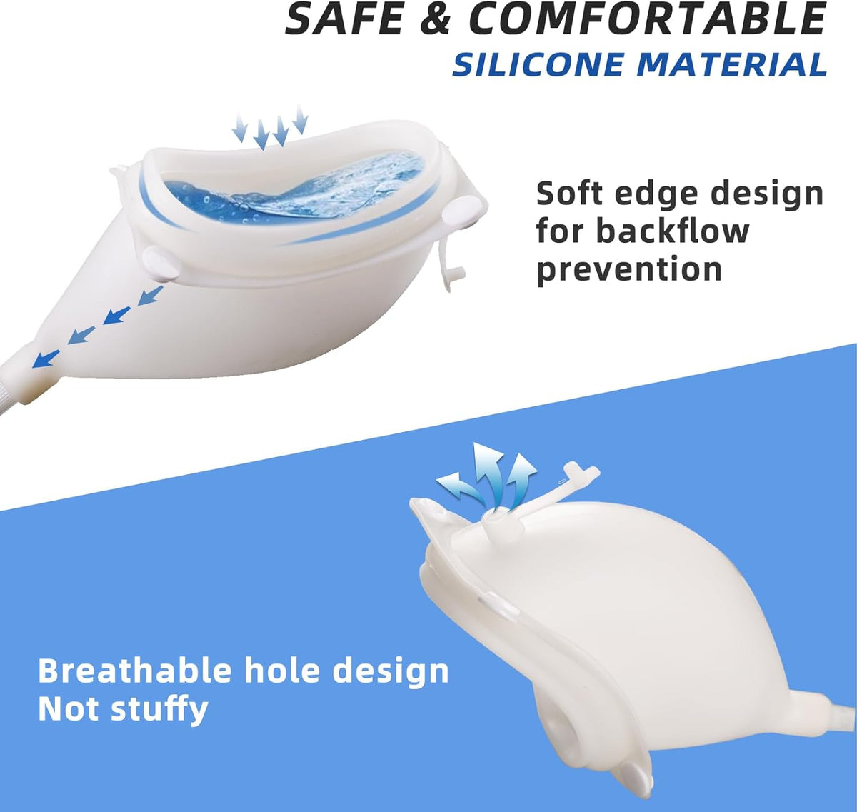 Urine Collector Bag System, Wearable Urine Collection System with Leg Straps, Portable Urinal for Men and Women