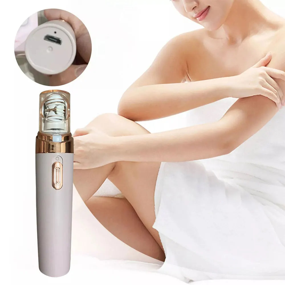 Wearclo | Épilateur et rasoir facial 2-en-1 avec chargement USB | Solution douce pour une peau lisse
