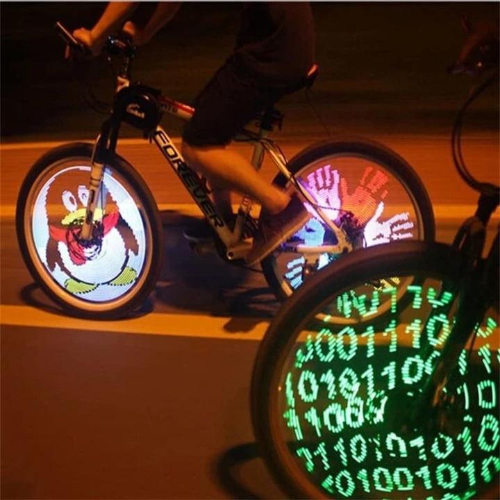 Wearclo | Bicycle Spoke LED Lights with 30 Colorful Patterns | Enhanced Visibility for Safety