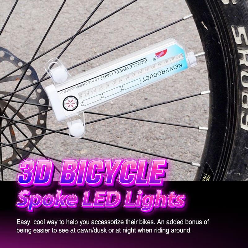 Wearclo | Bicycle Spoke LED Lights with 30 Colorful Patterns | Enhanced Visibility for Safety