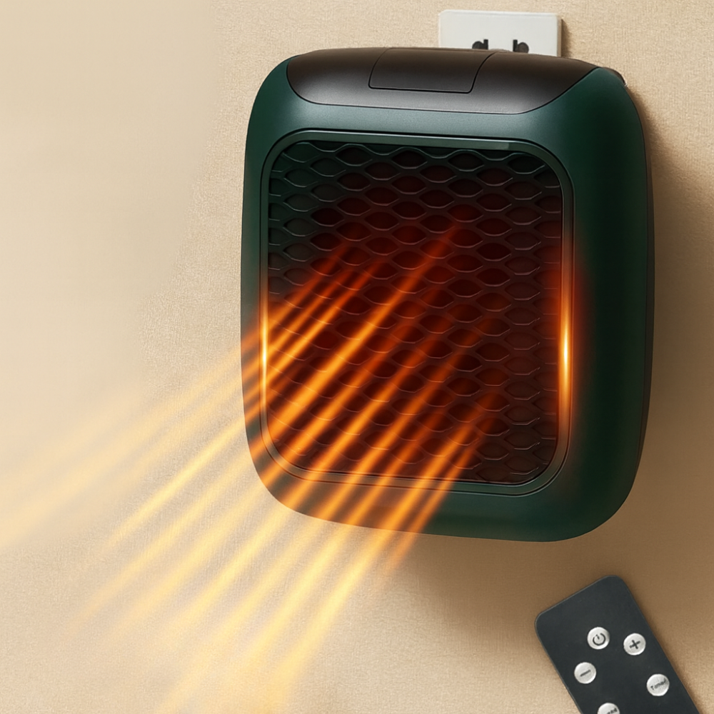 Wearclo | Electric Room Heater with Adjustable Temperature Control | Compact Wall-Mounted Design for Efficient Heating