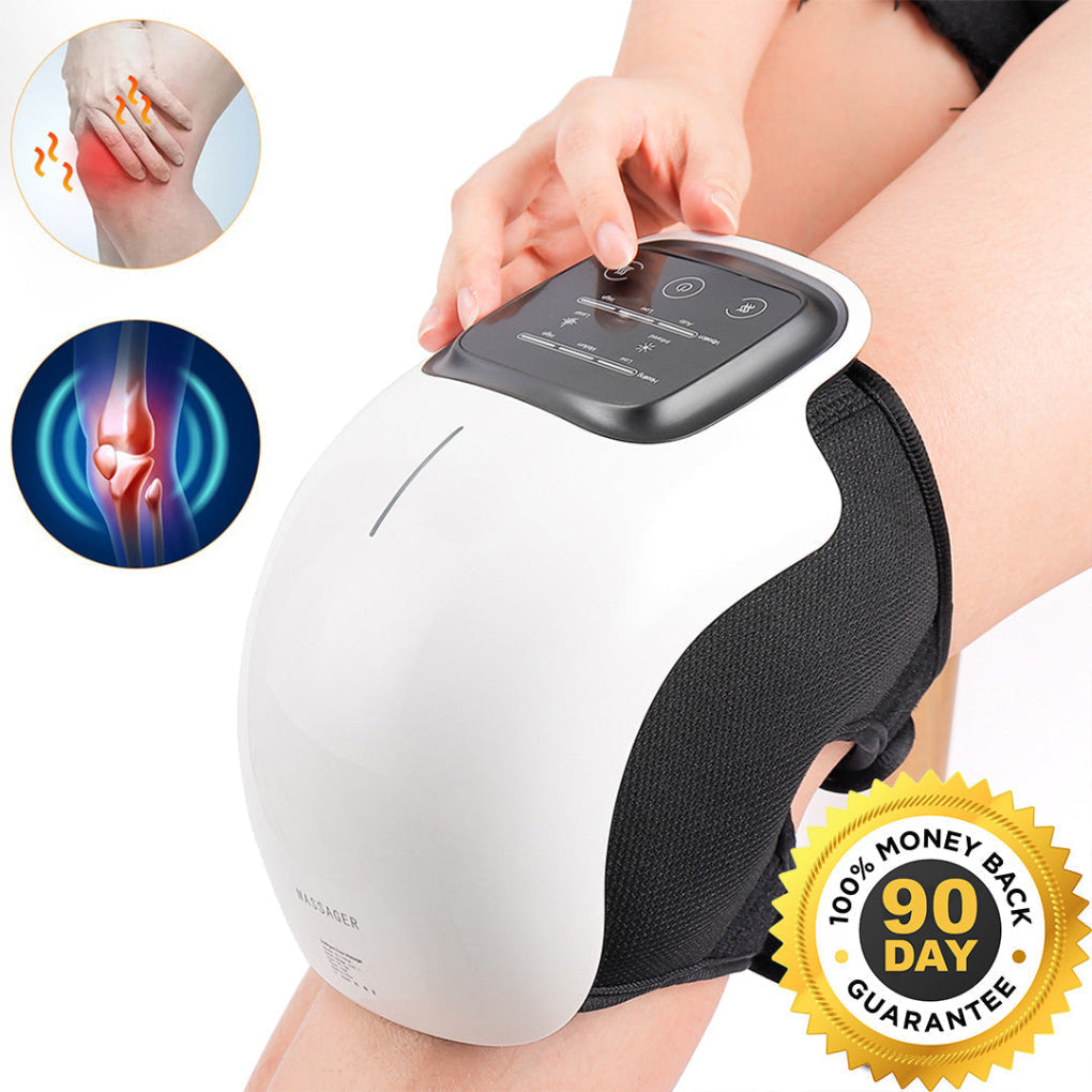 Wearclo | Masseur de genoux chauffant avec vibration et chaleur infrarouge pour le soulagement des articulations