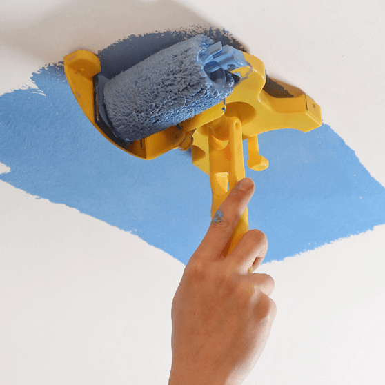 Rouleau à peinture pour bords de murs, outil de bordure avec lame de précision et brosse, outil de finition pour des bords et des moulures nets