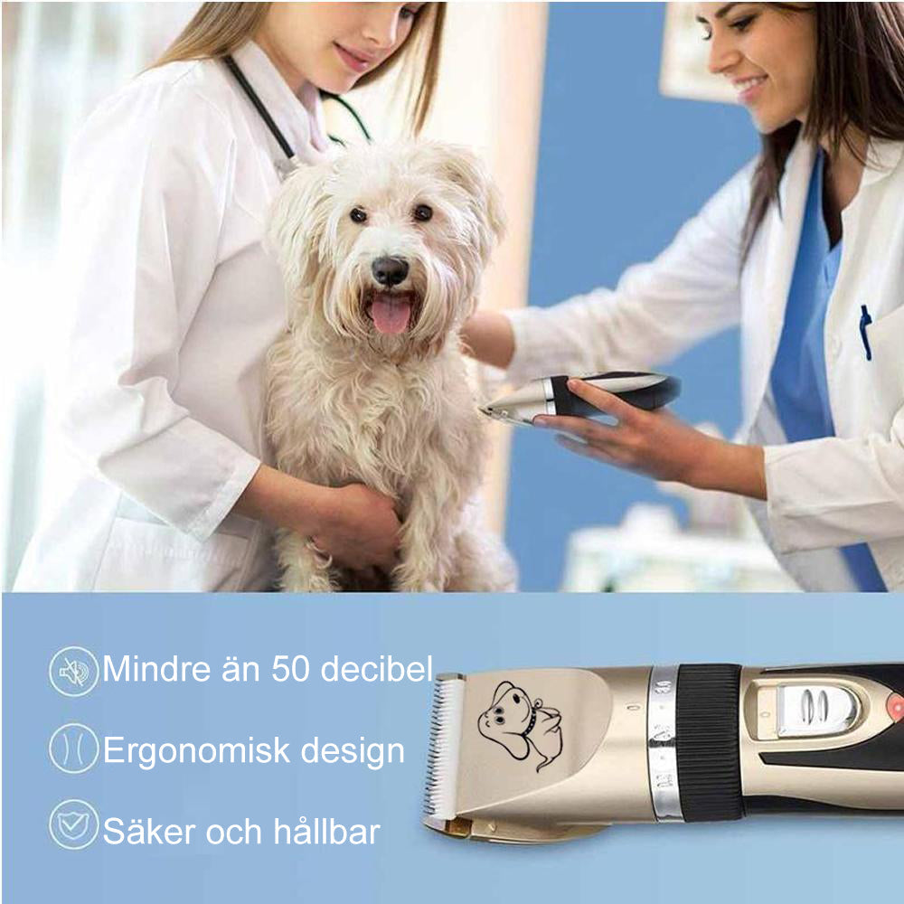 Wearclo | Tondeuse professionnelle rechargeable pour animaux avec fonctionnement silencieux | Outil de toilettage sans fil pour un soin des animaux sans stress