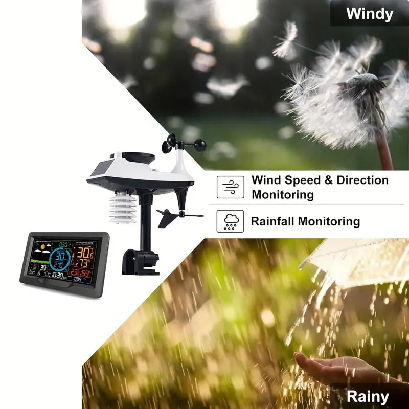 Ortekor WeatherWise | Home Weather Station with Advanced Sensors | Real-Time Data for Accurate Local Forecasts