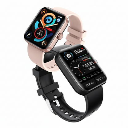 Moniteur de bien-être | Montre connectée avec suivi de la fréquence cardiaque et du sommeil | Design léger pour le bien-être au quotidien