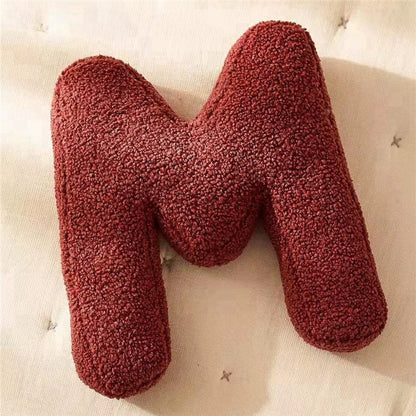 Whimsical Alphabet Letter Fleece Pillows – Soft Cotton Fleece with Polyester Fill