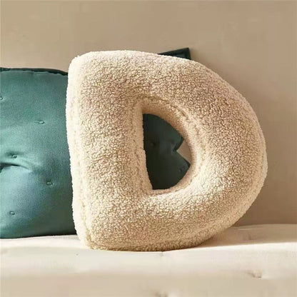 Whimsical Alphabet Letter Fleece Pillows – Soft Cotton Fleece with Polyester Fill