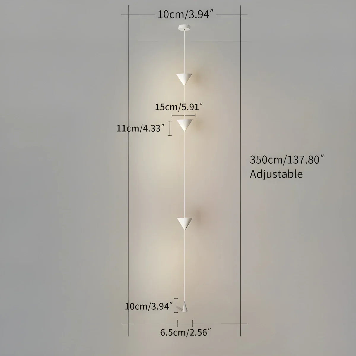 Adjustable Height Pole Light Iron & Acrylic LED Up to 11.5 Feet for Bedroom Living Room Modern Home Office Minimal Vertical Standing Accent