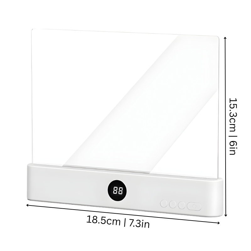 Ultra-Thin Book Reading Light with Adjustable Brightness & Timer – Rechargeable LED Bookmark Lamp for Nighttime Reading in Bed, Travel &