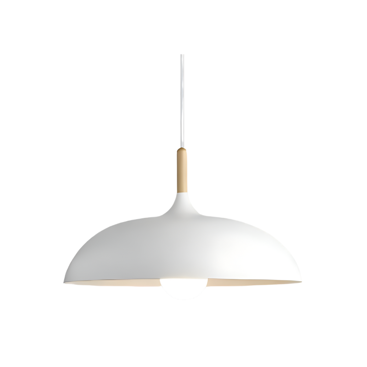 Wood and Iron Drop Light 14-24 Inches Diameter for Kitchen Island Dining Table Modern Minimalist Fixture E27 Socket Cord Height Adjustable