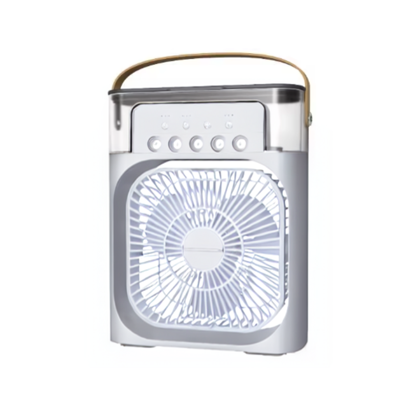 Portable Personal Air Cooler with Humidifier & USB Power | Compact Desktop Fan with Ice Water Tank for Home, Office & Travel