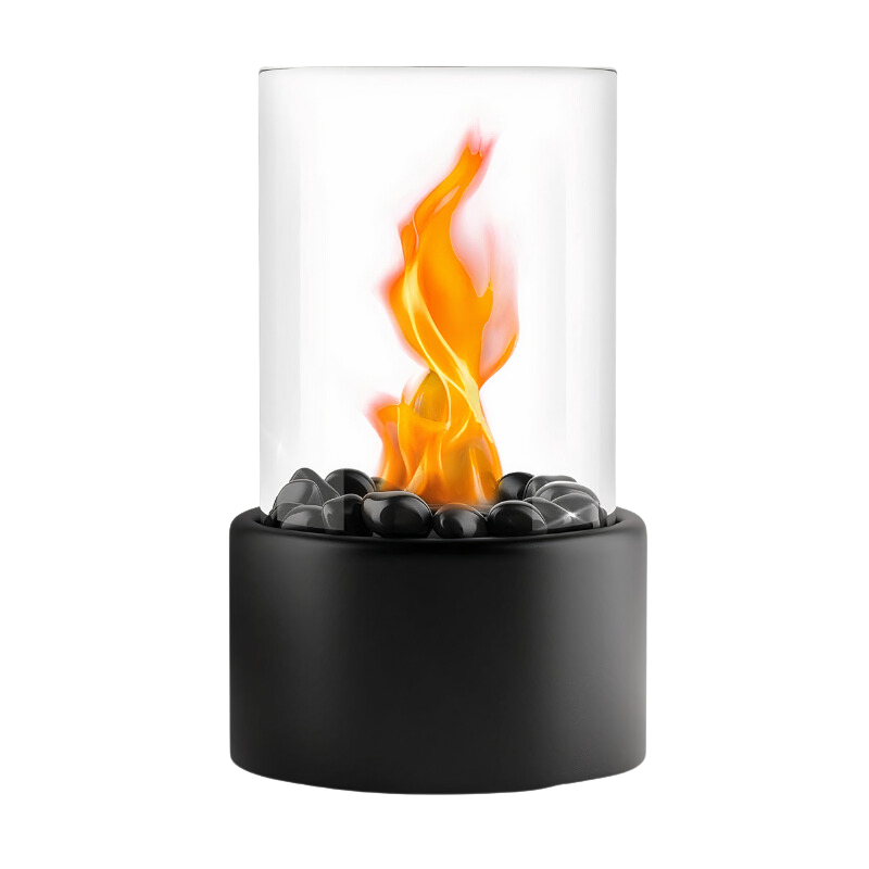 Tabletop Oil Lamp with Glass Chimney – Real Flame Ambient Lighting for Dinner Parties, Patios & Home Decor