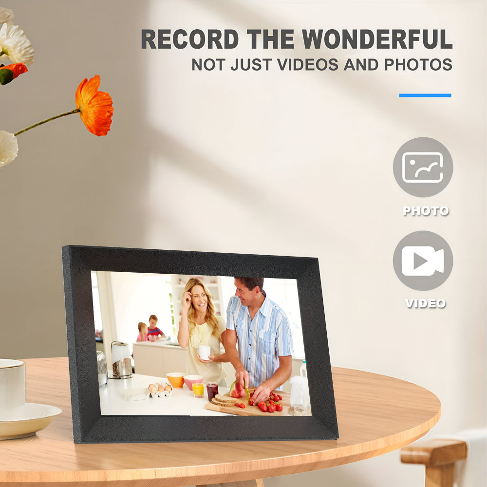 Cadre photo numérique WiFi avec écran tactile HD | Partage instantané de photos pour les souvenirs en famille