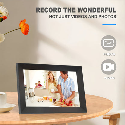 Cadre photo numérique WiFi avec écran tactile HD | Partage instantané de photos pour les souvenirs en famille