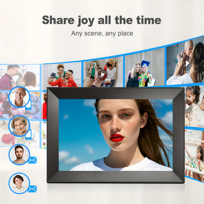 Cadre photo numérique WiFi avec écran tactile HD | Partage instantané de photos pour les souvenirs en famille