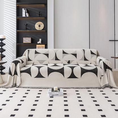 Windsor Sofa Cover - Chenille, Irregular Windmill Design