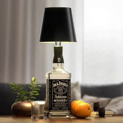 Lampe LED rechargeable pour bouteille, 14 cm, sans fil, lumière chaude, bouchon en aluminium pour bouteilles de vin, décoration de table intérieure et extérieure, sans fil