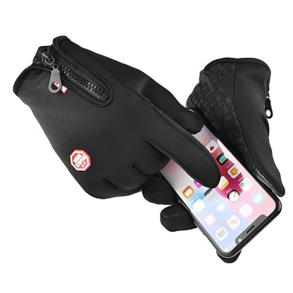Rechargeable Heated Winter Gloves with 3-Level Temperature Control for Cold Weather Outdoor Activities | Touchscreen Compatible Thermal