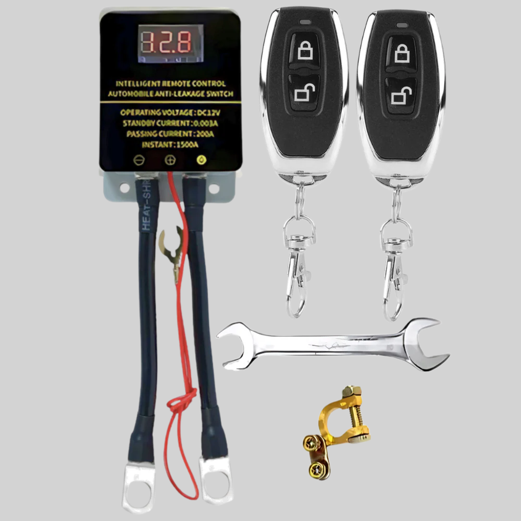 Wireless Battery Disconnect Switch | Remote Control for Vehicle Security and Battery Savings