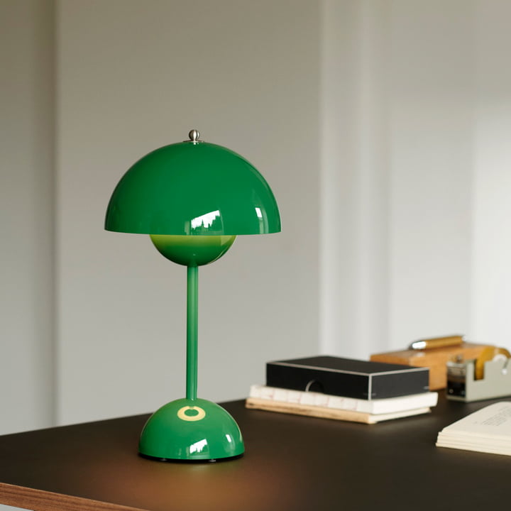 Portable Rechargeable LED Mushroom Lamp — Cordless Nightstand Light with 2000mAh Battery, Warm 3000K Glow for Bedroom, Living Room & Home Of