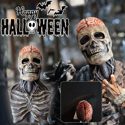 Masque de squelette effrayant | Masque de crâne réaliste avec mâchoire mobile pour s'amuser à Halloween