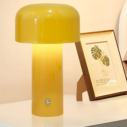 Lampe de bureau portable LED champignon | Éclairage doux sans fil