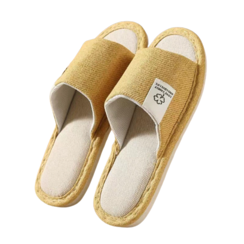 Open-Toe Indoor Slippers for Home – Lightweight, Non-Slip, Breathable House Slides for Women & Men – Quiet & Flexible – Year-Round