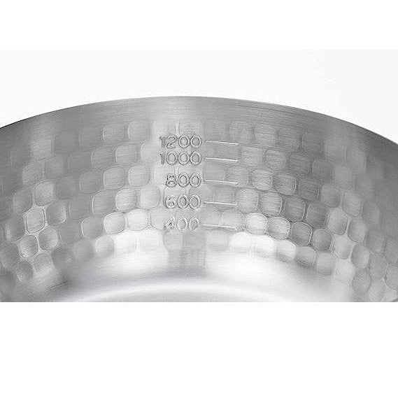 Stainless Steel Soup Pot 1.8 Quart Capacity for Broth Miso Stock Yukihira-Style Pan with Long Handle Lightweight Kitchen Cookware