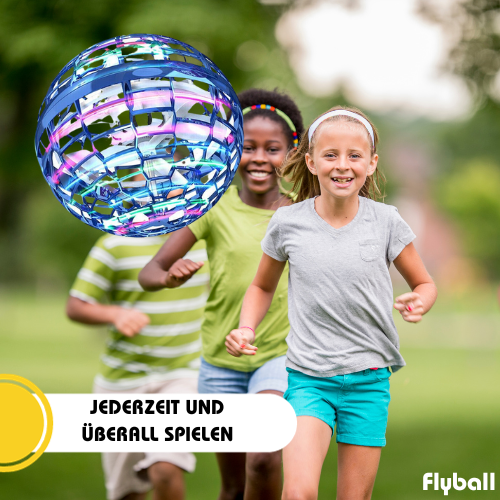 Interactive Hovering Spinner Ball with LED Lights for Indoor and Outdoor Play | Rechargeable Flying Toy for Kids and Adults