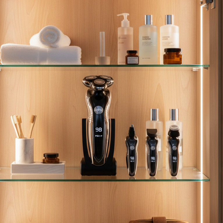 SMOOTHGLIDE – Electric Shaver Waterproof Rechargeable Wet Dry Grooming Razor