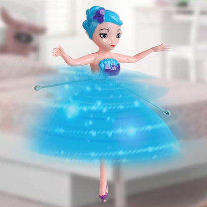 Flying Fairy Toy with Hand Motion Sensor & LED Lights for Kids Bedroom Play Indoor Rechargeable Hovering Doll Gift for Girls Age 5+