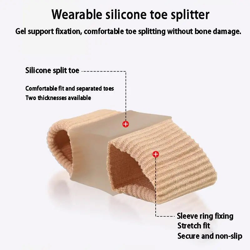 Soft Silicone Toe Spacers for Bunion Relief & Overlap Correction – Comfortable Alignment Pads for Walking, Running & Recovery