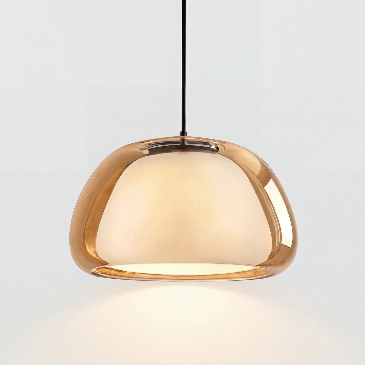 Glass Globe Ceiling Light 10-Inch Adjustable Height for Island Counter Dining Kitchen Spaces Ambient Lighting Multi-Fixture Compatible