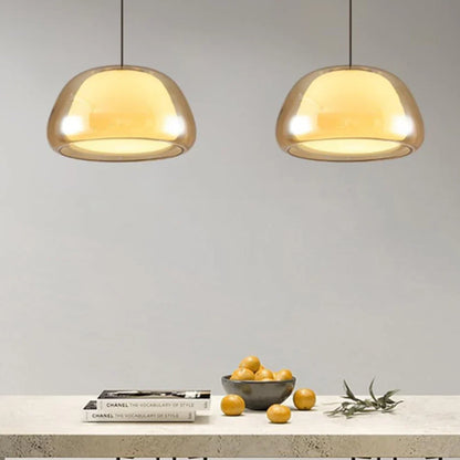 Glass Globe Ceiling Light 10-Inch Adjustable Height for Island Counter Dining Kitchen Spaces Ambient Lighting Multi-Fixture Compatible