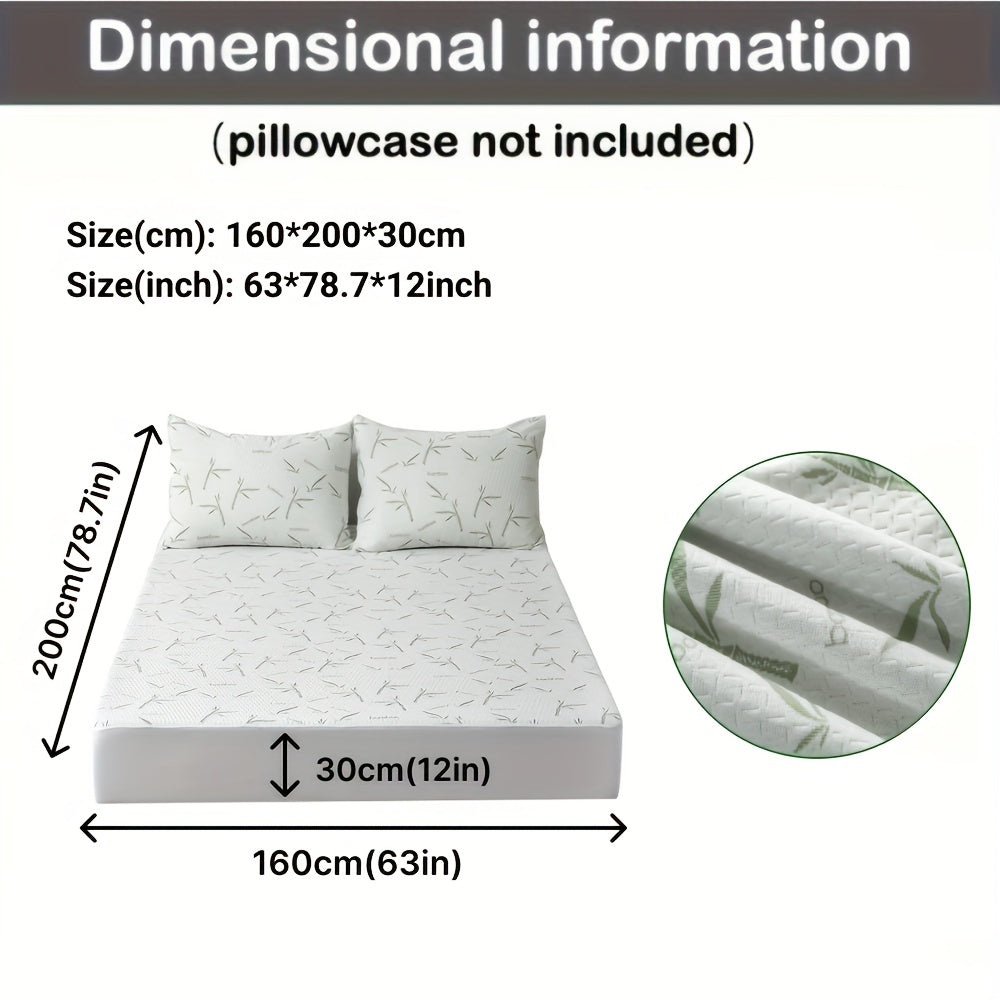 Bamboo Fiber Bed Topper with Deep Pocket Fit Ventilated Jersey Knit Layer for Temperature Control Twin Full Queen King All Season Sleep Surf