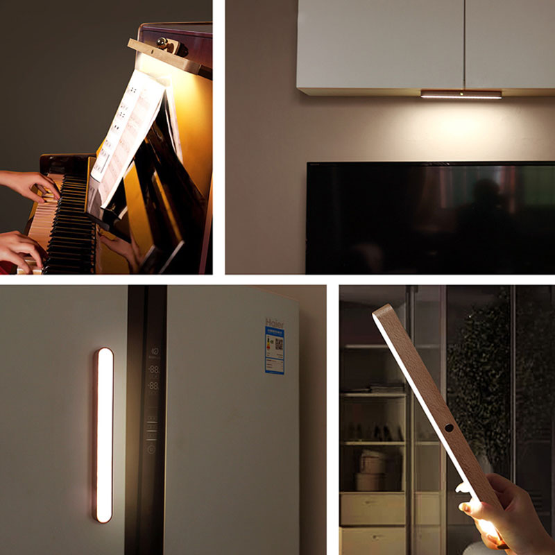 Rechargeable Magnetic Wall Light with Ball Joint & Touch Control for Closets, Hallways & More